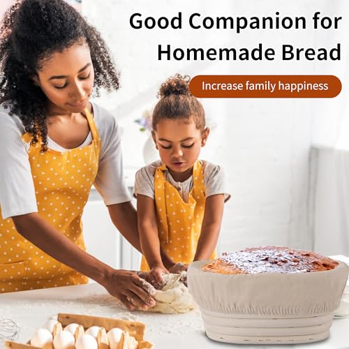 6 Pcs Banneton Bread Proofing Basket Oval Sourdough Bread Basket