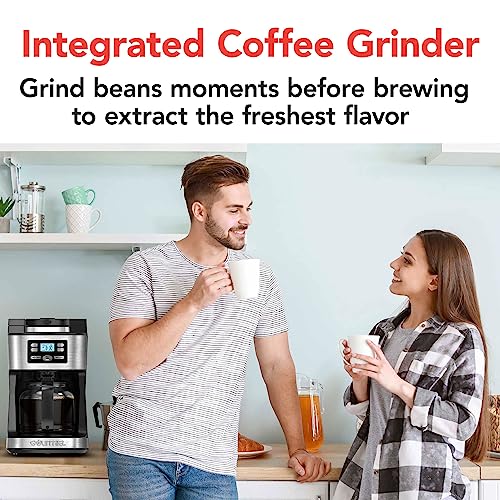 Digital Coffee Machine 12Cup FullyAutomatic Large coffee maker integrated CoffeeGrinder