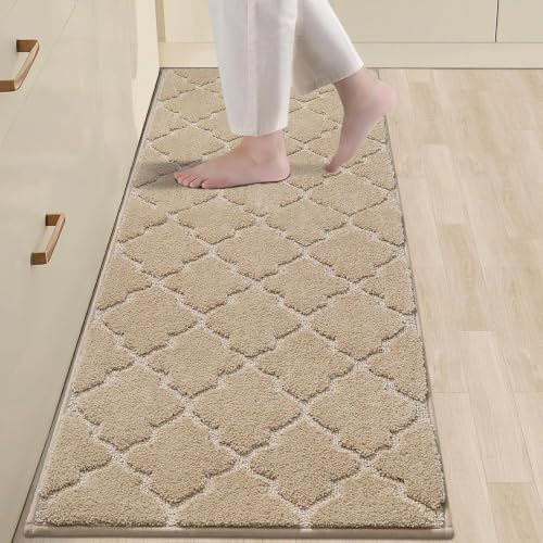 Kitchen Rugs Non Slip Washable 24"x60" (Warm Beige / 24"X 60")