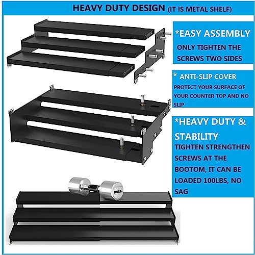 Expandable Spice Rack Storage organizer with 3