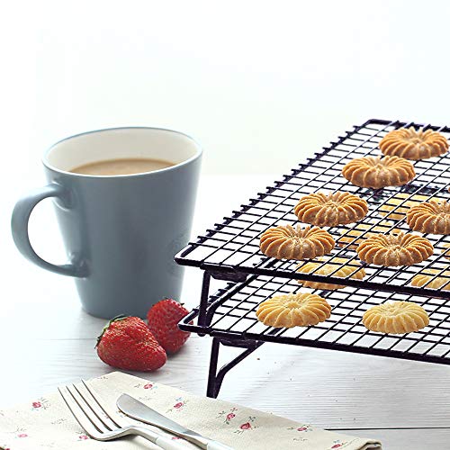 2 Piece Cooling Rack with Collapsible Folding Legs (2 Count)