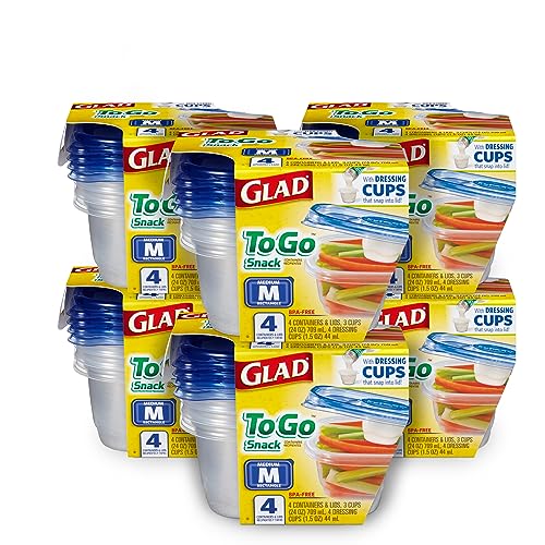 GladWare To Go Lunch Food Storage Containers with Lids