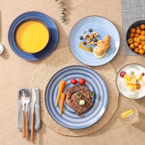 Ceramic 16 Pieces Dinnerware Set (Gradient Blue / 16 Pieces)