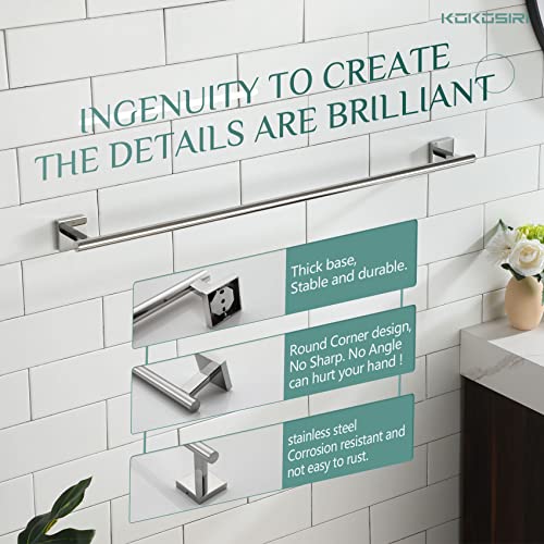 36'' Towel Bar Bathroom Towel Holder for Kitchen Toilet 36 Inch Bath Accessories Chrome Stainless Steel B4005CH (Polished Chrome / 36-Inch)