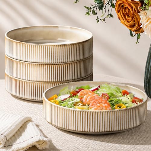 7.5 Inch Pasta Bowls Set of 4 (Set of 4 / Cappuccino)