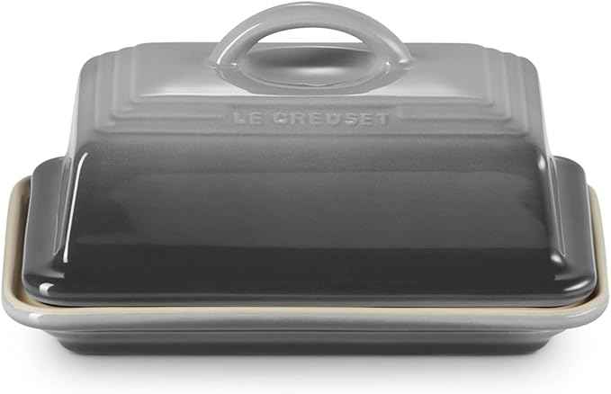 Le Creuset Stoneware European Butter Dish, Oyster
