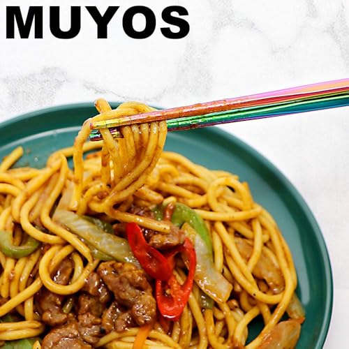 Stainless Steel Chopsticks (Multicolor)