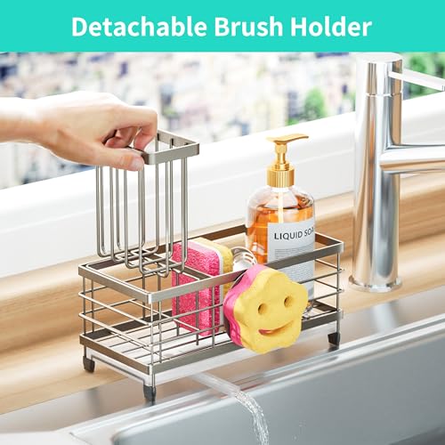 Sink Caddy Sponge Holder (Brushed Nickel / Twin)