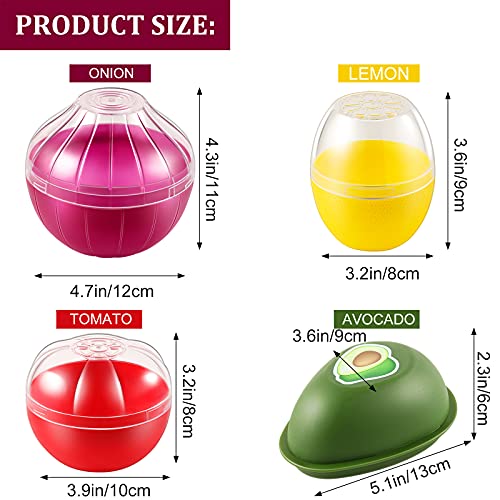 Vegetable and Fruit Storage Containers for Fridge (4 Count)