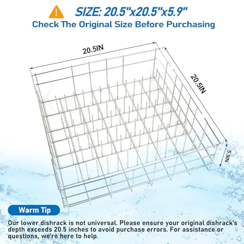 OEM 2026 UPGRADED W10311986 W10380384 Dishwasher Lower Rack Assembly for Whirlpool Kenmore Dishwasher Rack Replacement Parts