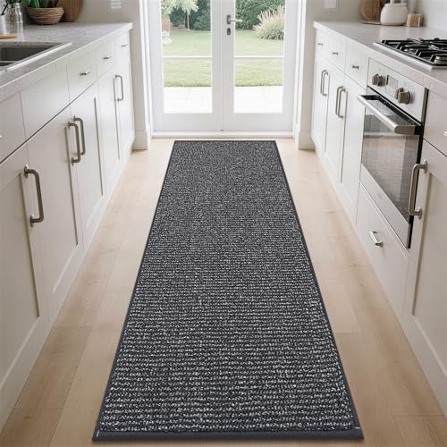 Kitchen Runner Rugs 32"x84" (Charcoal / 32" X 84" (Rectangular))