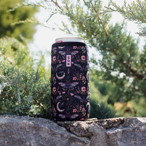 CanSok Sleeve for Beer & Soda Insulated Neoprene Cover (Into the Night / 12oz Slim Can Sleeve)
