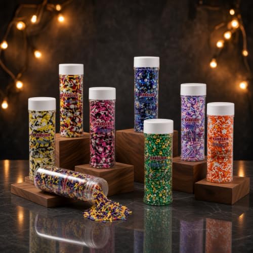 Ocean Sprinkles Candy Mix Size Edible Pearls Cake Decorations Cupcake Toppers Cookie Decorating Perfect for Wedding Party Valentine Halloween Christmas Supplies 4.58OZ (4.58 Ounce)