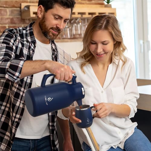 Thermal Coffee Carafe 68oz (Navy Blue / 68 Ounces)