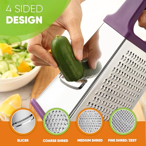 Stainless Steel XL Cheese Grater for Kitchen
