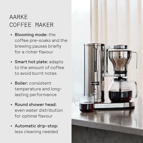 Drip Coffee Maker & Grinder Bundle (Stainless Steel w/ Coffee Grinder)
