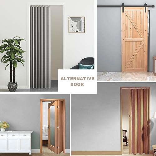 Door Way Privacy Curtain (Grey / 52"W x 78"L (Pack of 1))