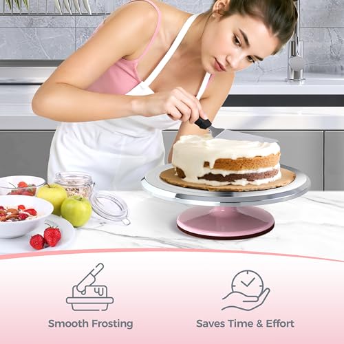 Cake Turntable (Pink / Set 12 inch)