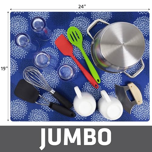 Jumbo XL Dish Drying Mat (KDM1924GMB8P / 19" x 24")