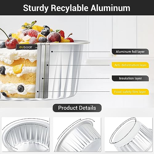 Disposable Foil Baking Cups (Silver / 30pcs)