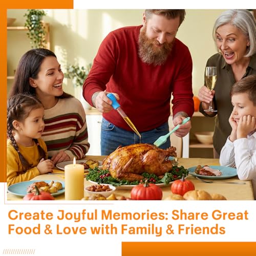 14 Pcs Large Turkey Baster Set for Cooking (Classic Color)
