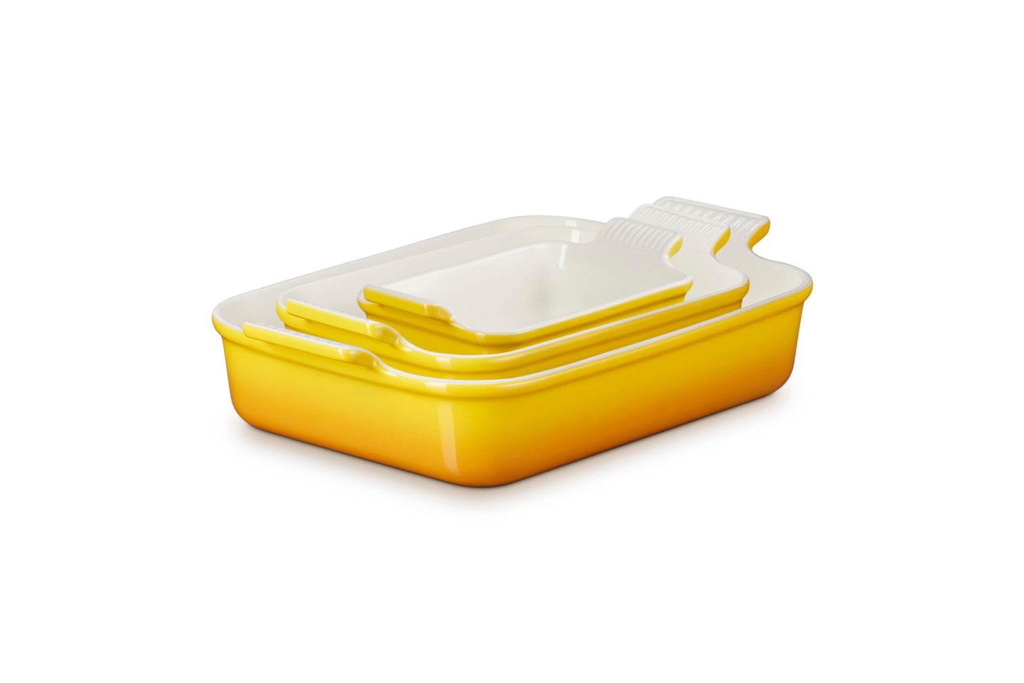 Stoneware Heritage Rectangular Baking Dish (3-Piece Dish Set / Nectar)