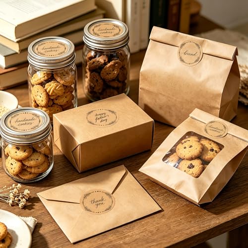 500pcs 2" Label Stickers for Jars and Lids (500 Count)
