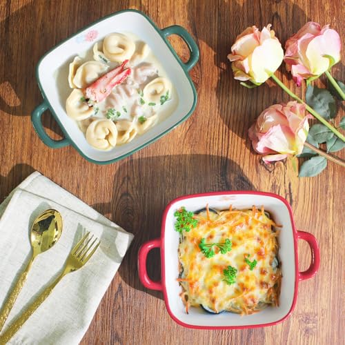 Two piece square ceramic baking pan set (Combination 2)
