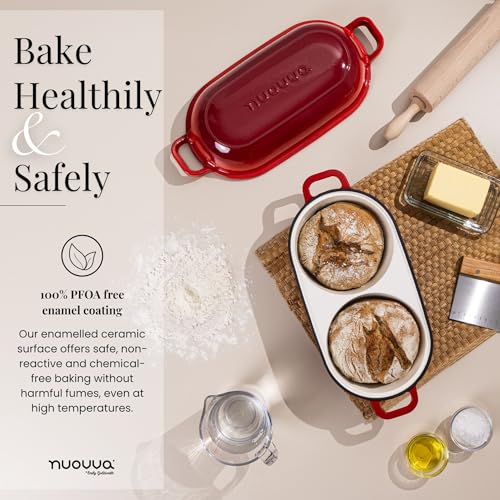 Dutch Oven For Sourdough Bread Baking (Red)