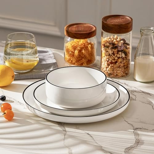 24 OZ Ceramic Bowls Set of 6 (6 Count)