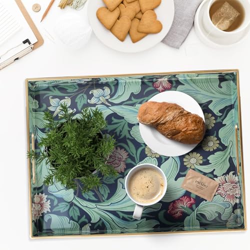 Plastic Serving Tray with Handles for Coffee Table (Multi F)