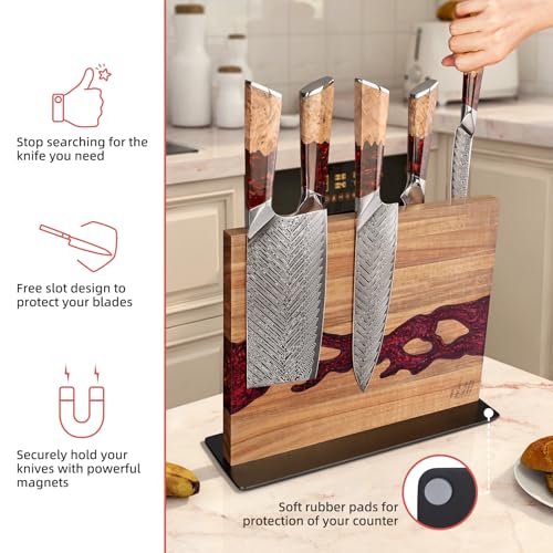 Magnetic Knife Block (Red)