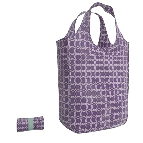 Reusable Grocery Bag (Purple Circles)