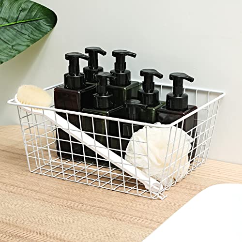 14" Upright Freezer Storage Baskets (White / 14"-4Pack)