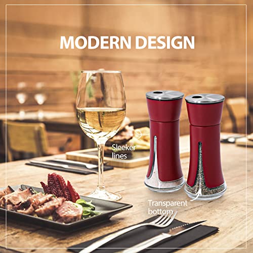 Red Salt and Pepper Shakers by Aelga (2 Count)