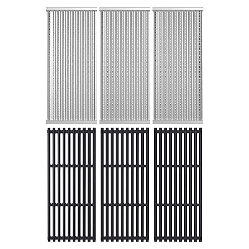 Cooking Grid Grates and Emitter Plates Replacement Parts for Charbroil TRU (18-7/16'' x 8-7/8" Emitter plate-3)