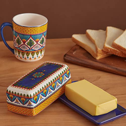Havana Ceramic Butter Dish with Lid