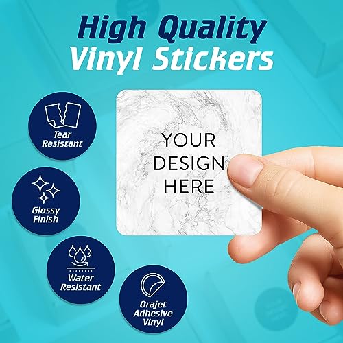 Custom Vinyl Stickers Your Image (100 Count)