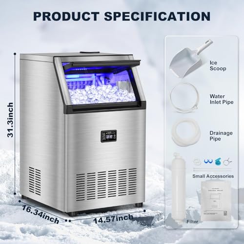 Commercial Ice Maker Machine (160Lbs/24H-CL50-1)