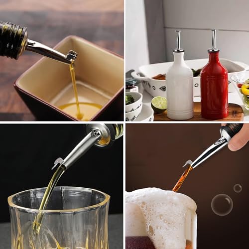6 Pack Oil Pourers With Flip Top (Pourers - Flip Top-Zidong)