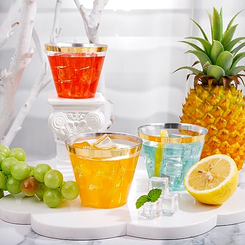 Heavy Duty Plastic Cups (9-Gold-100)