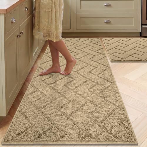 Kitchen Runner Rug (Brown / 20"x48"+20"x32")