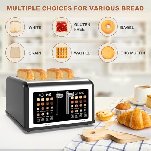 4 Slice Toaster Touch Screen (Black)