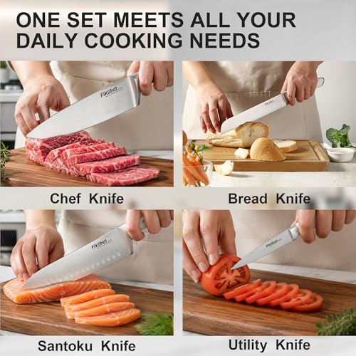 14 Piece Knife Set (White)