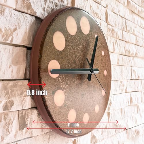 Handmade Pure Copper Wall Clock for Home Decoration (Circles of Time / 11)