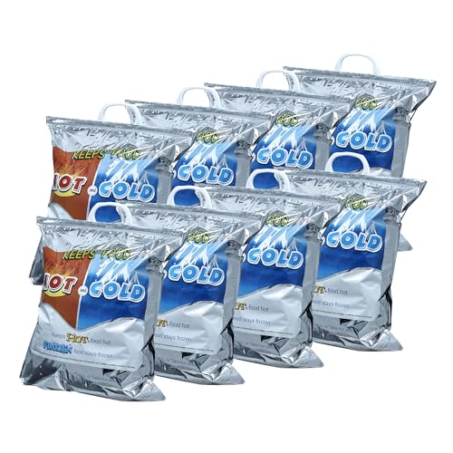 Hot and Cold Insulated Bags for Food Delivery (Large (Meal and Grocery Size))