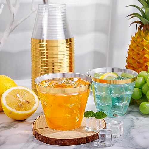 Heavy Duty Plastic Cups (9-Gold-100)