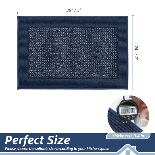 Kitchen Rugs 24"x36" (Blue / 24" X 36" (Rectangular))