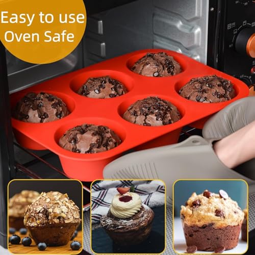 Silicone Jumbo Muffin Pan (6-Cup Jumbo)