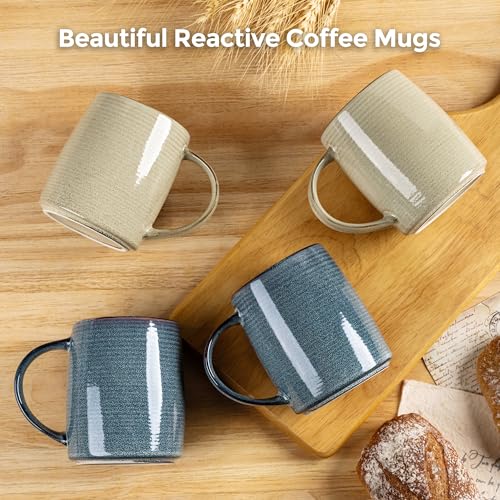 Large Ceramic Coffee Mugs Set of 6 (Multicolor / Set of 6 (18oz))